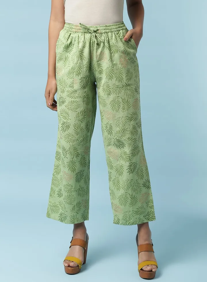 Woven Pants Aop Green