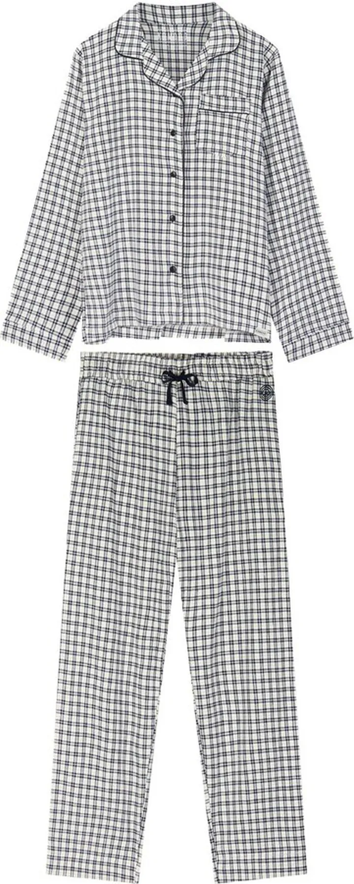 KOMODO - Jim Jam Womens - Gots Organic Cotton Pyjama Set White