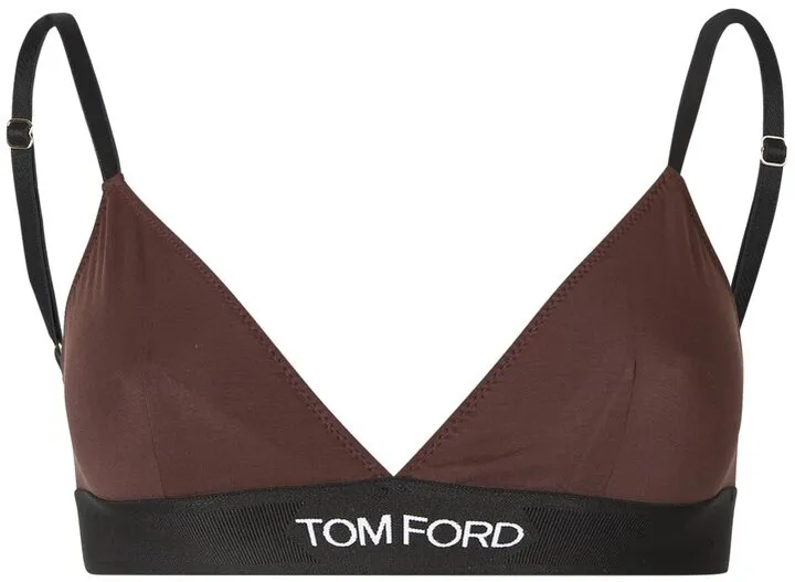 Tom Ford Logo Intarsia Waistband Bra