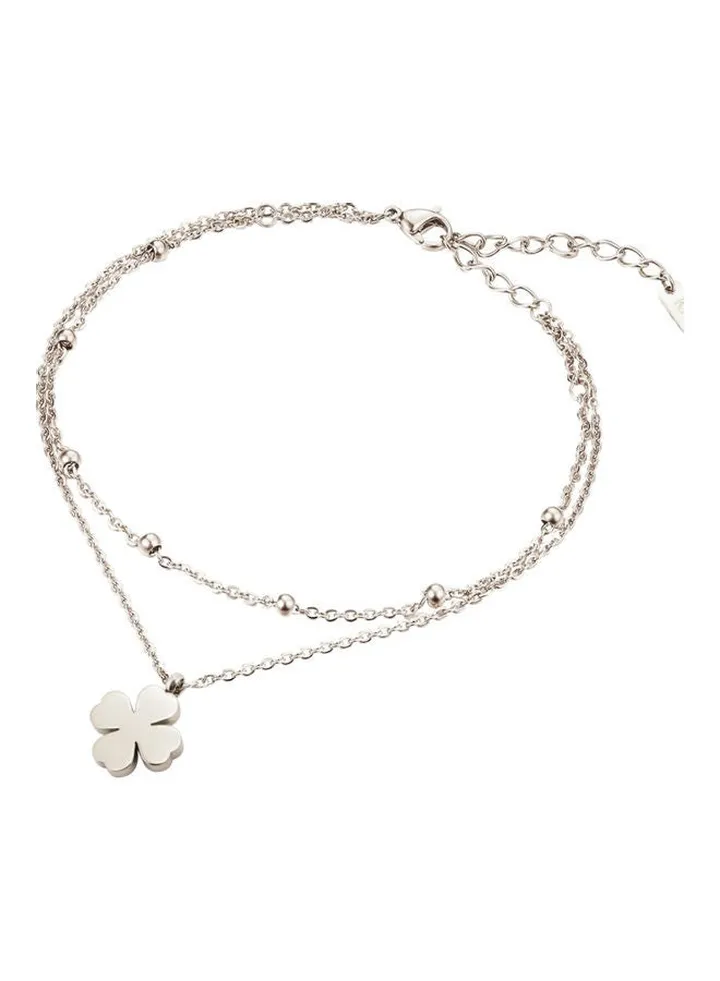 Women Double Chain Ankle Beads