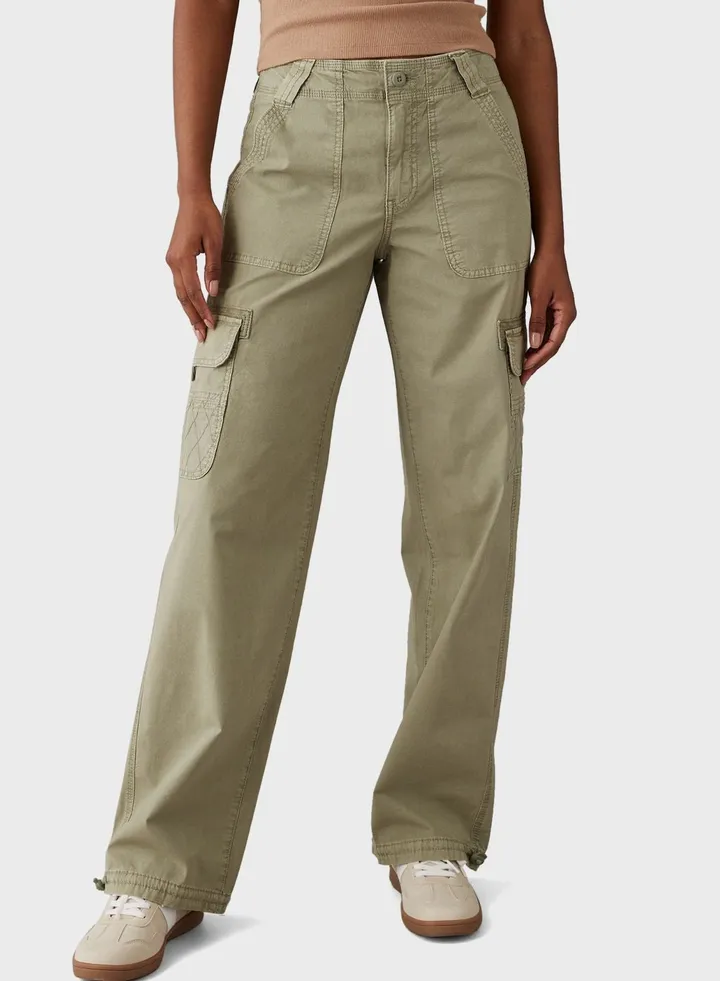 High Waist Baggy Cargo Joggers