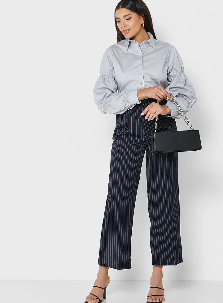 Pinstripe Detail Pants