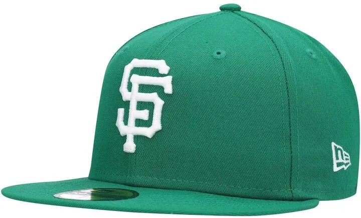 Men's New Era Green San Francisco Giants Logo White 59FIFTY Fitted Hat
