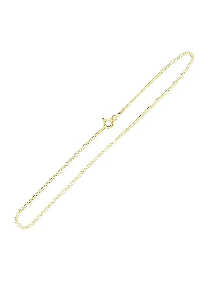 14 Karat Gold Plated Metal Anklet