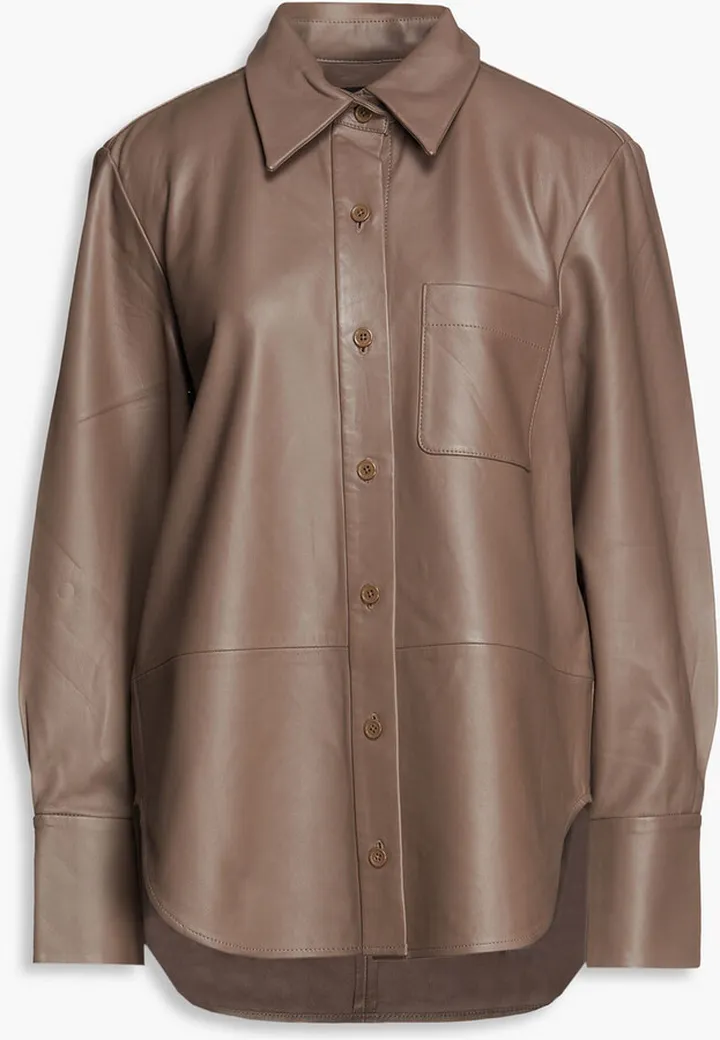 Quinne leather shirt