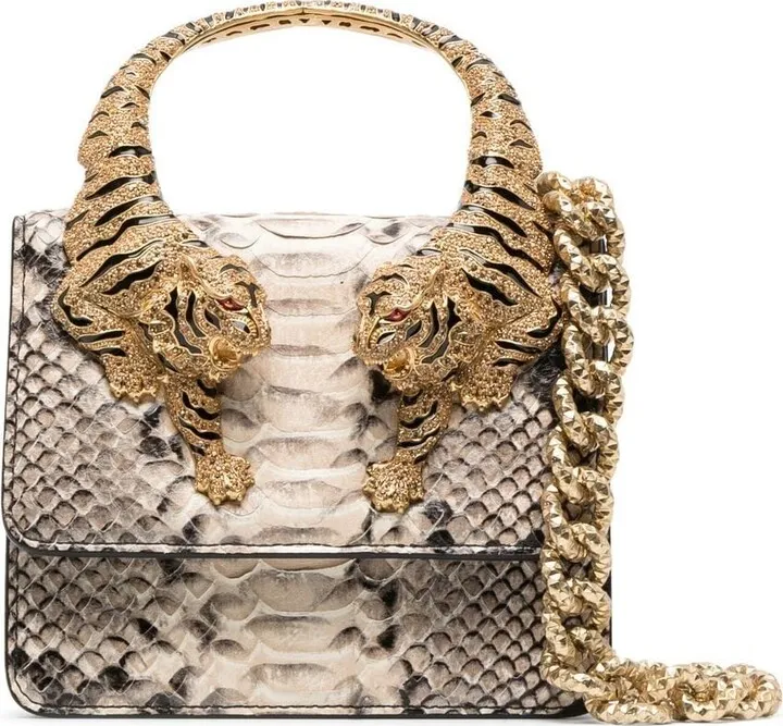 Snakeskin-Effect Tote Bag