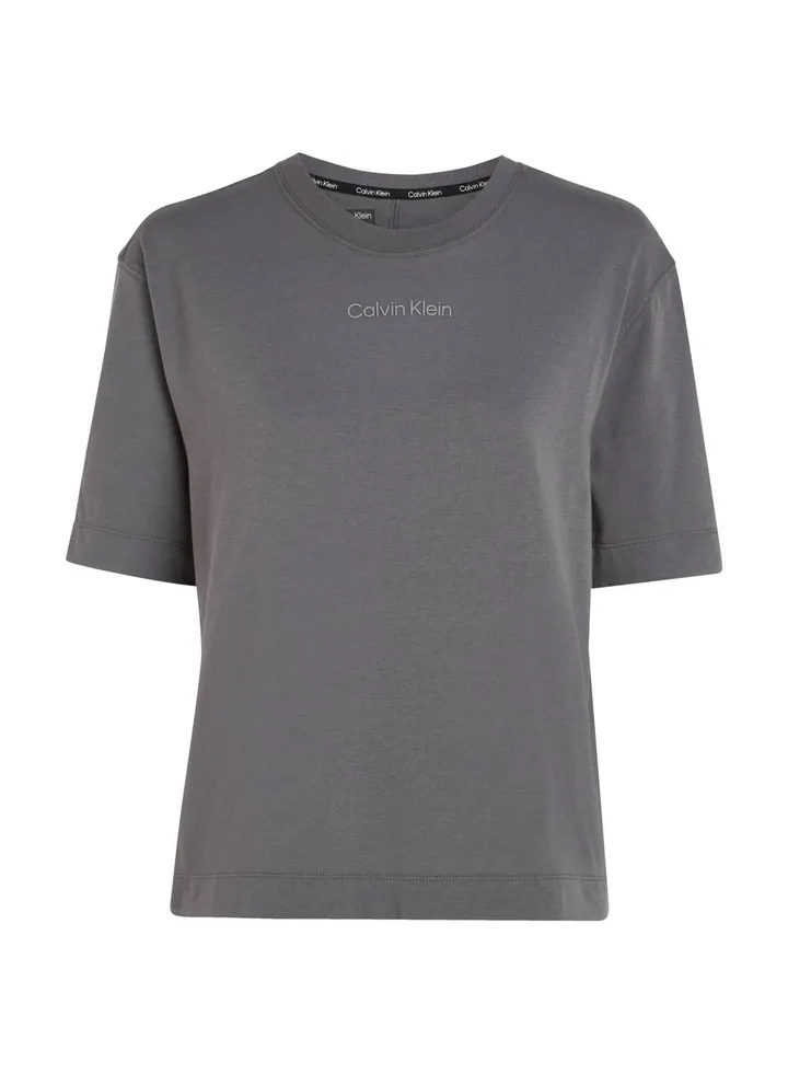 Women's Relaxed Logo T-Shirt, Cotton, Grey