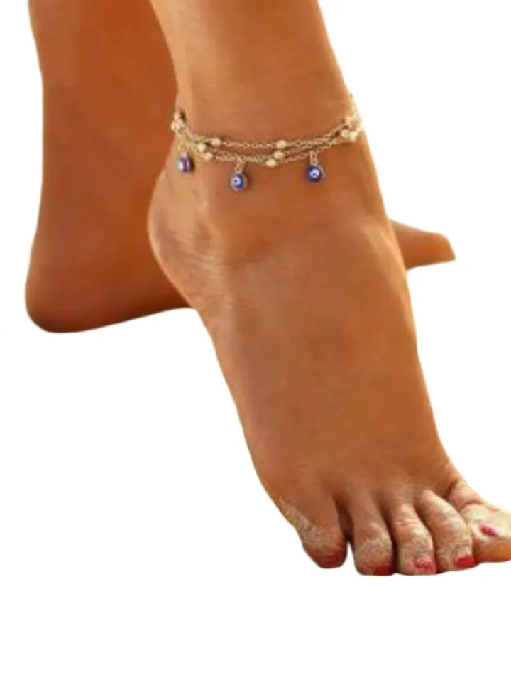 Evil Eye Detail Anklet