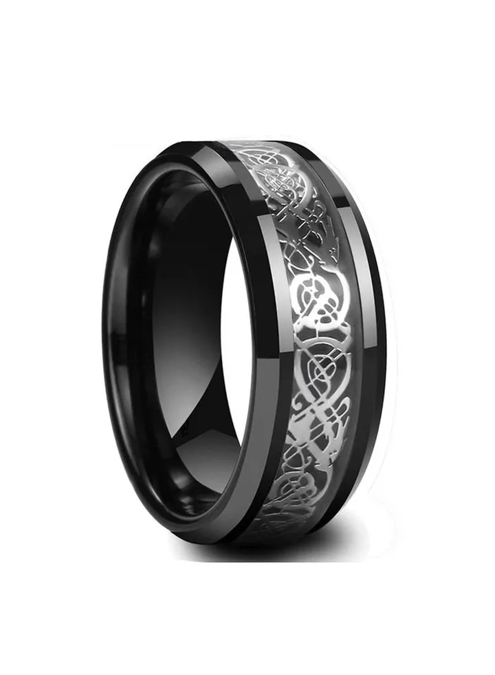 Stainless Steel Ring For Him Black size 7/17