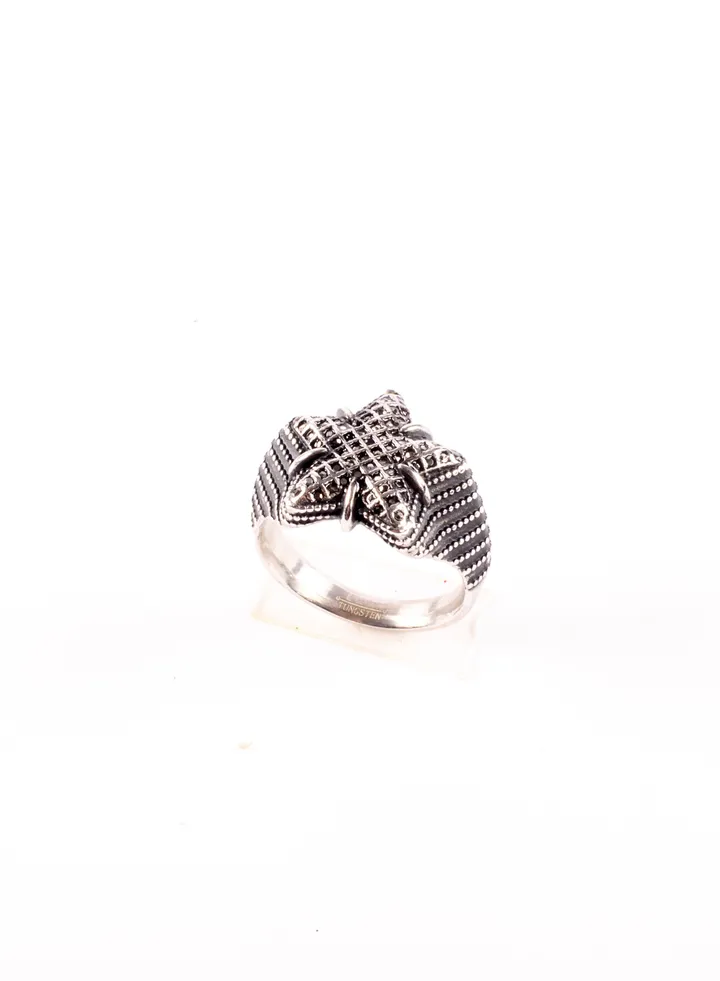 Tungsten Silver Zirconic Star Ring For Him Size 11/21