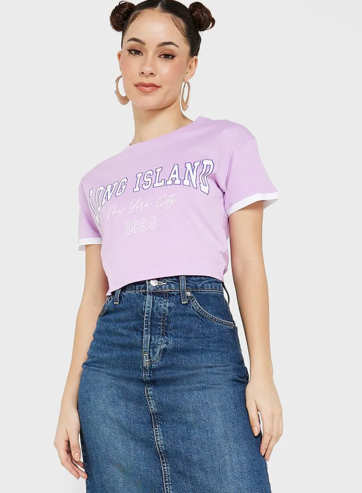 Graphic Ringer T-Shirt