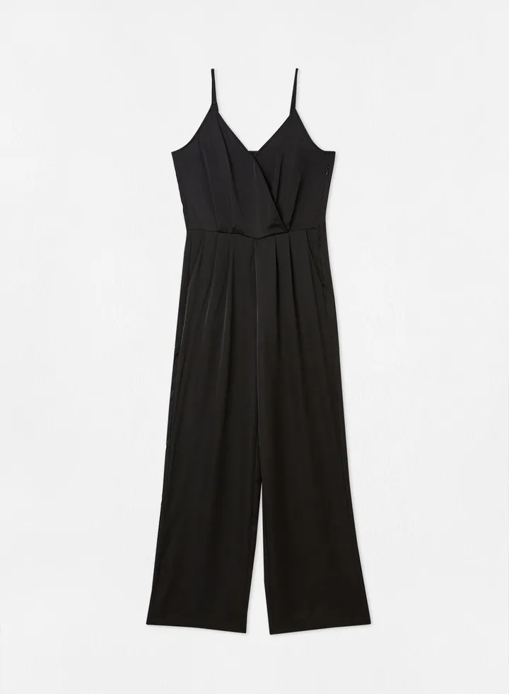 Pleated Jumpsuit Black