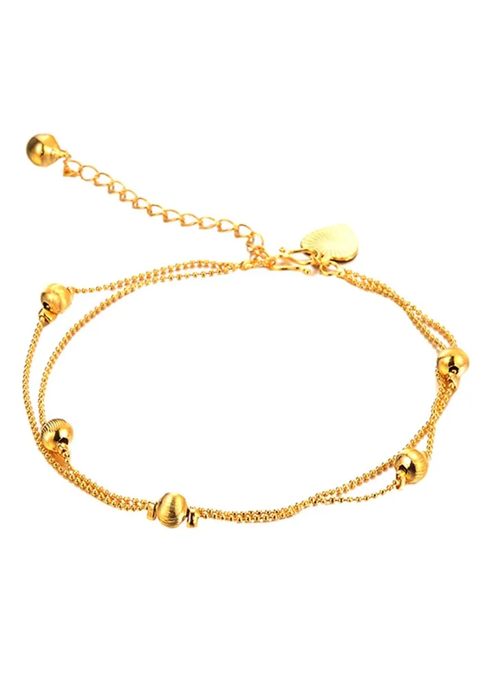 18 Karat Gold Plated Anklet