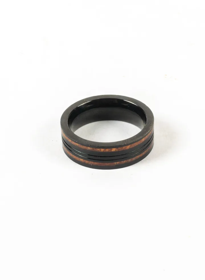 Tungsten Ebony black Ring For Him Size 10/20
