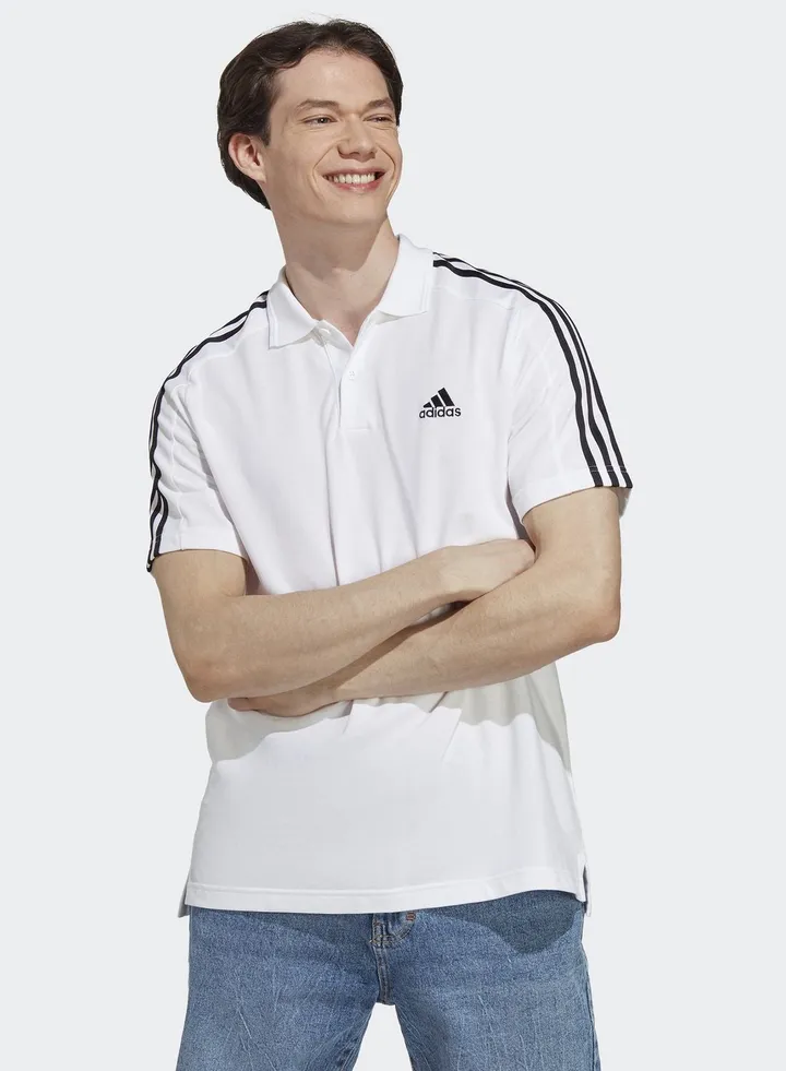 3 Stripe Pique Polo