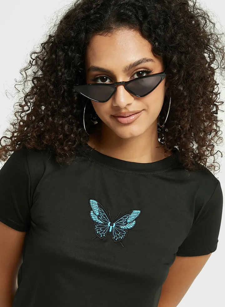 Graphic Cropped T-Shirt