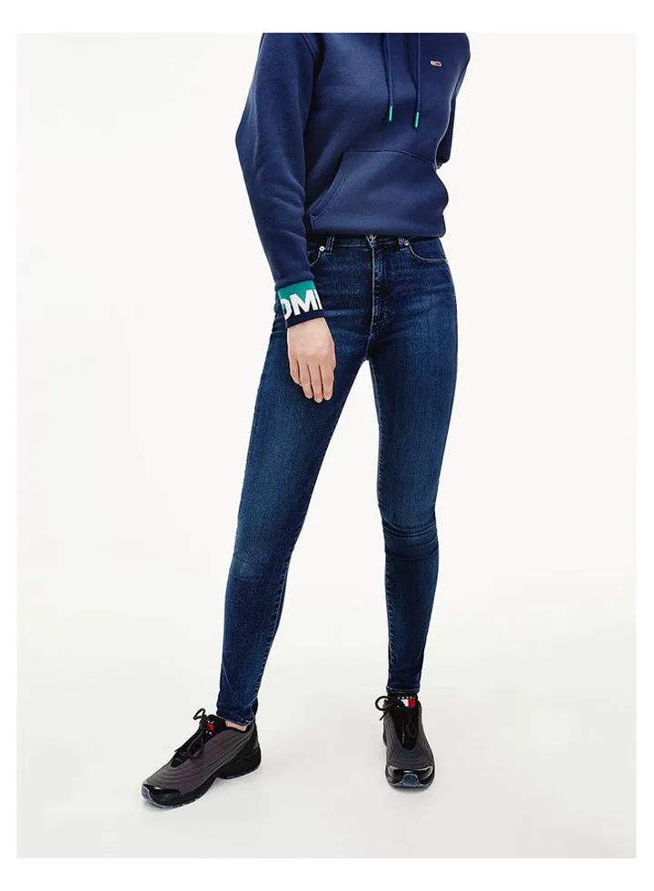 High Rise Super Skinny Jeans Blue