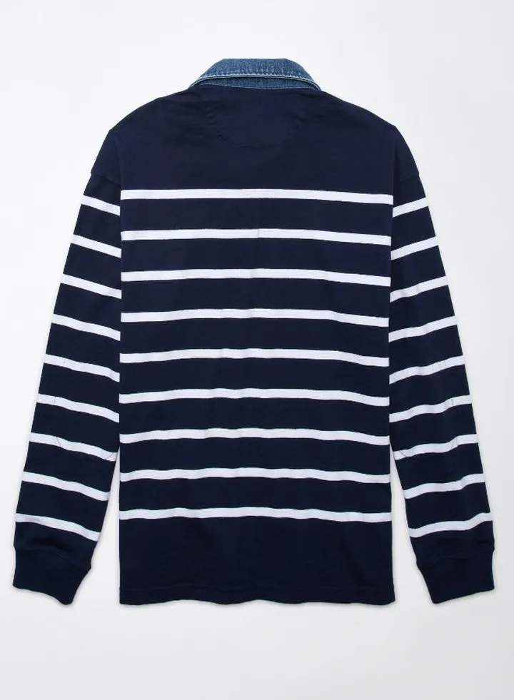 AE Long-Sleeve Rugby Polo