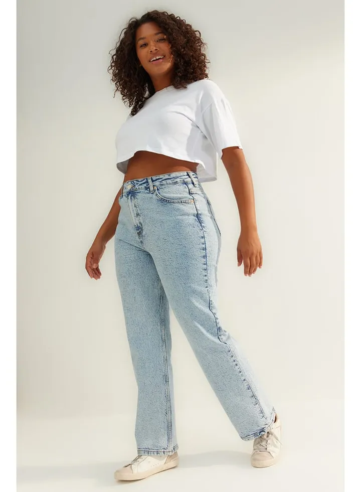 Light Blue Straight Fit Jeans TBBAW24CJ00045