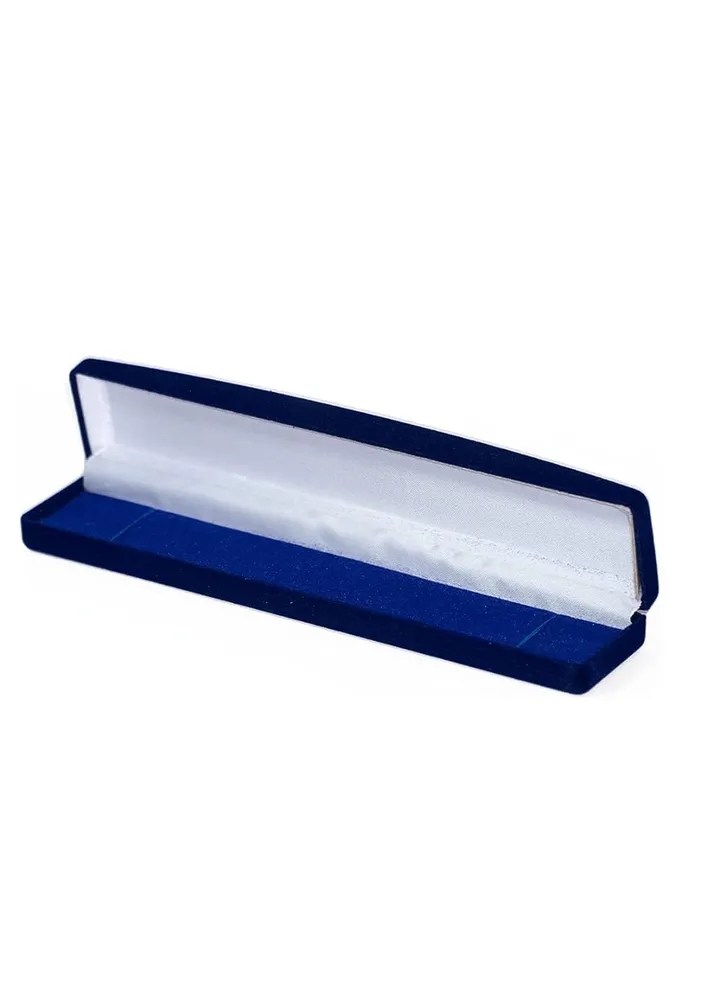 Blue Velvet Necklace Box