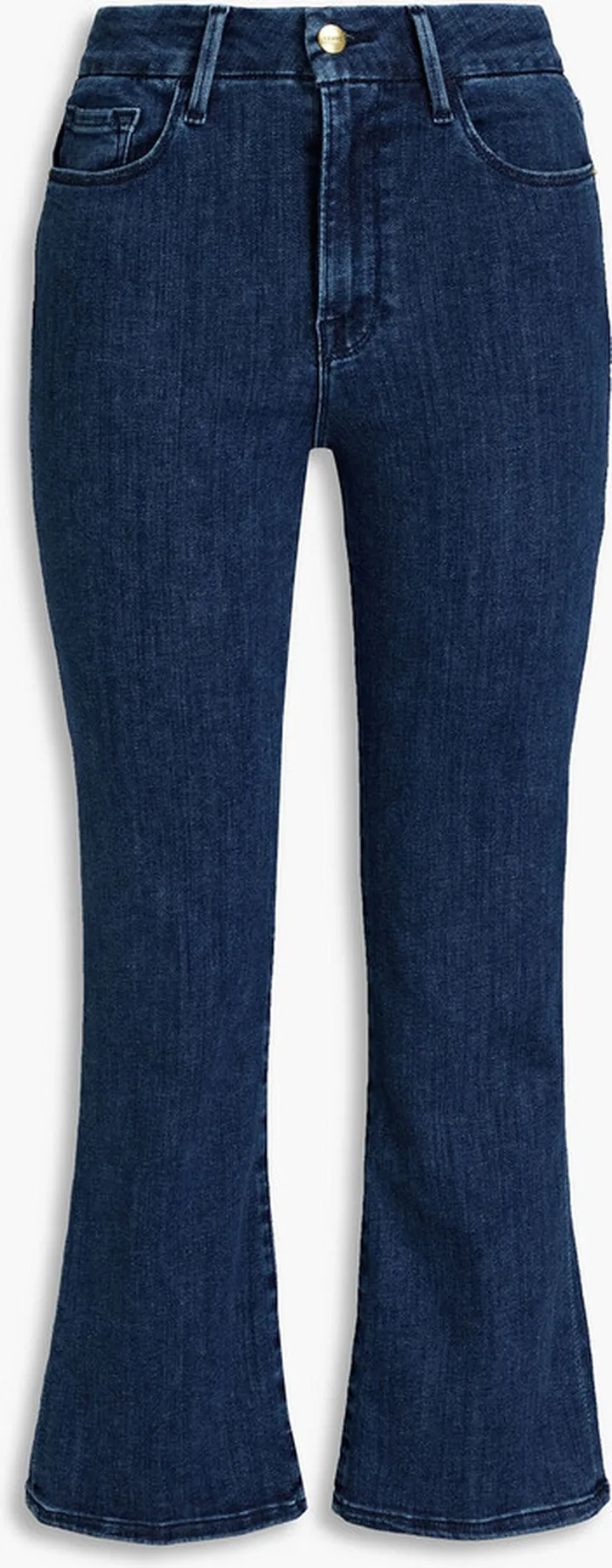 Kinley cropped high-rise kick-flare jeans