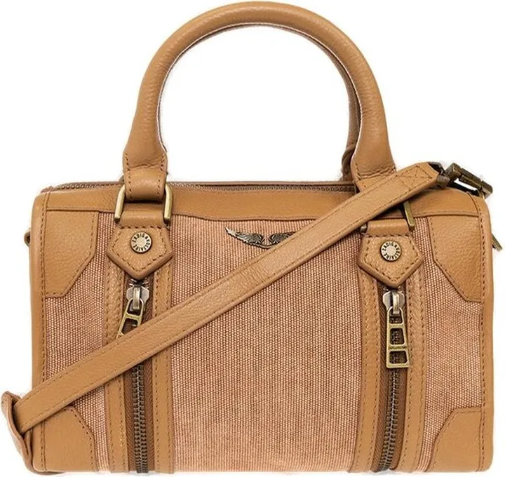 Zadig & Voltaire Logo Plaque Zipped Tote Bag