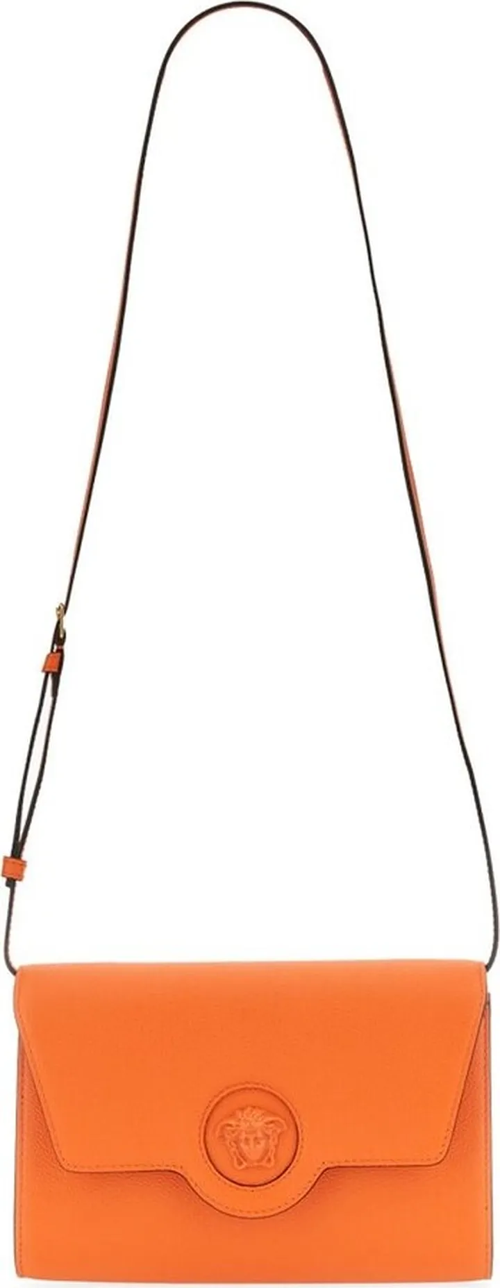 Versace Medusa Plaque Foldover Shoulder Bag