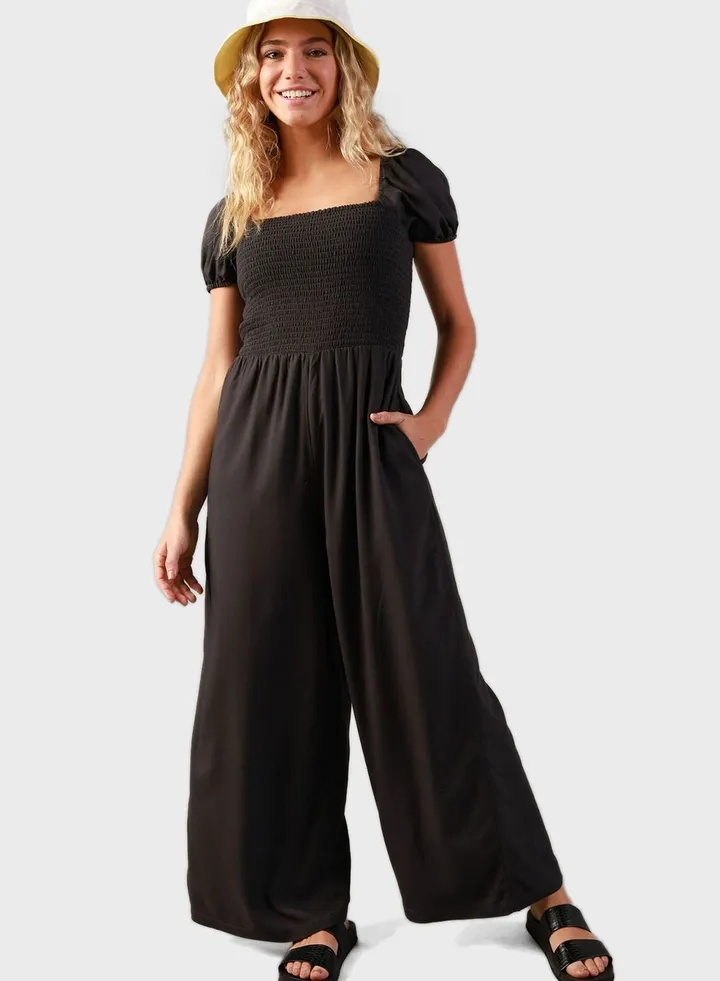 Puff Sleeve Jumpsuit