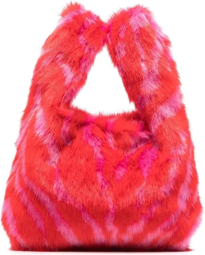 Yvette faux-fur mini bag