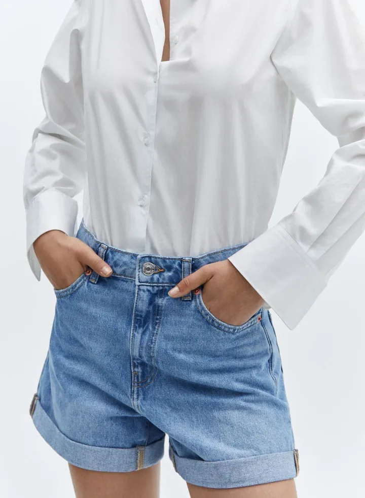 High Waist Denim Shorts