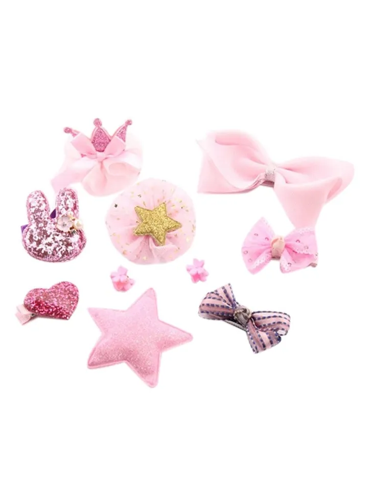 Headband Accessories Set Pink/Gold