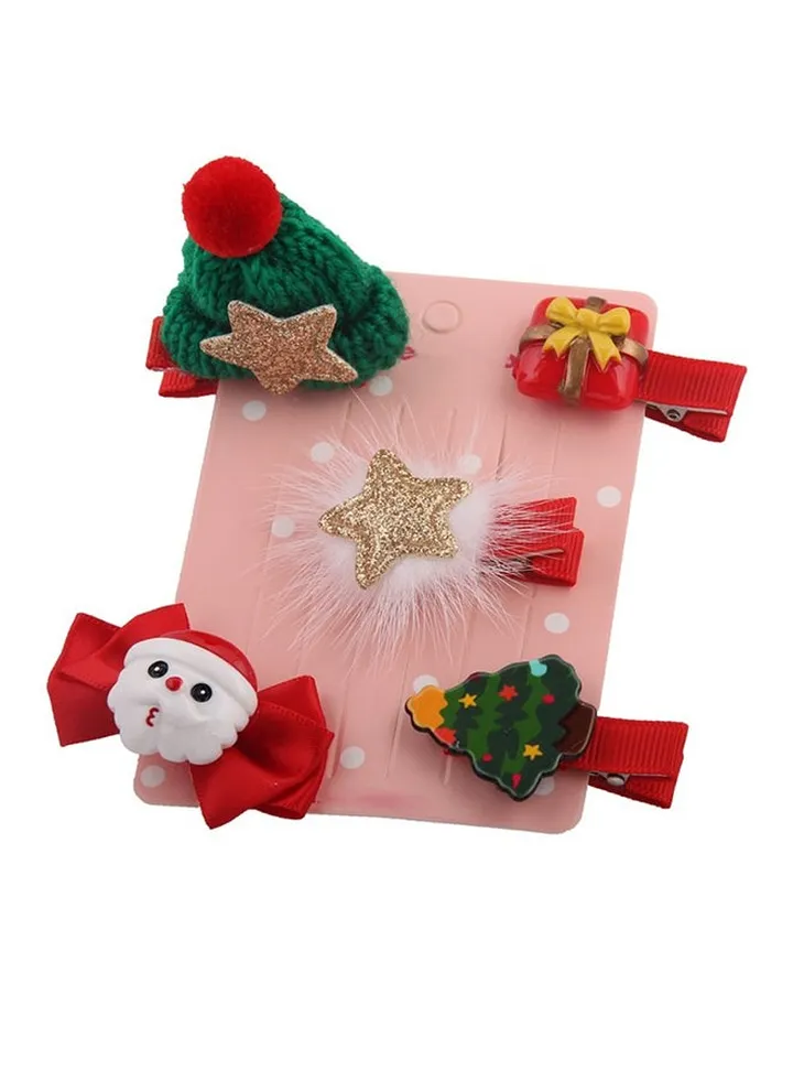 5-Piece Headwear Set Red