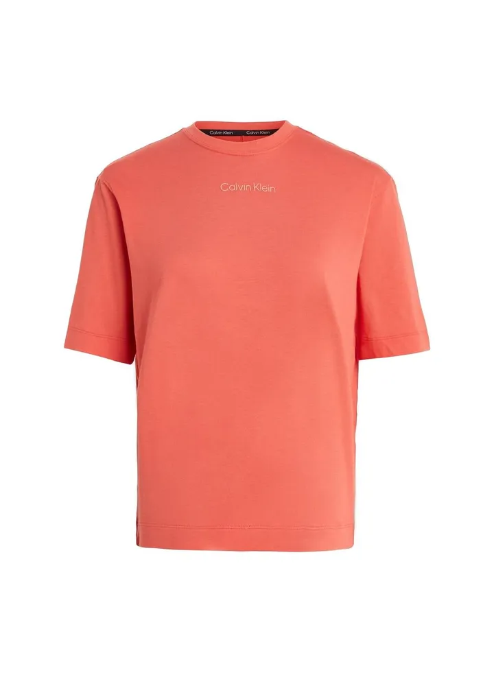 Women's Relaxed Logo T-Shirt, Cotton, Pink