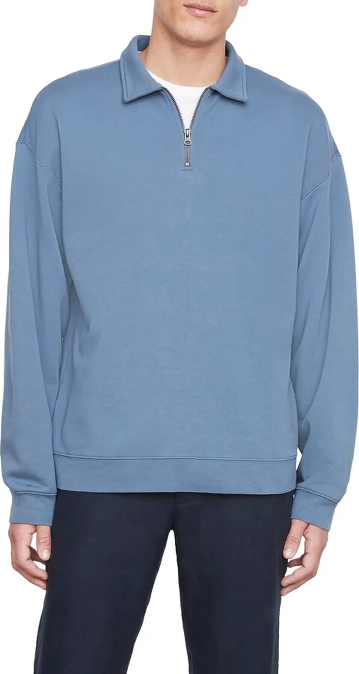Pima Cotton Quarter Zip Pullover