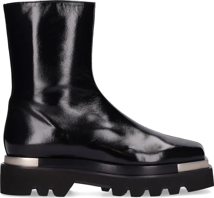 40mm Leather combat boots