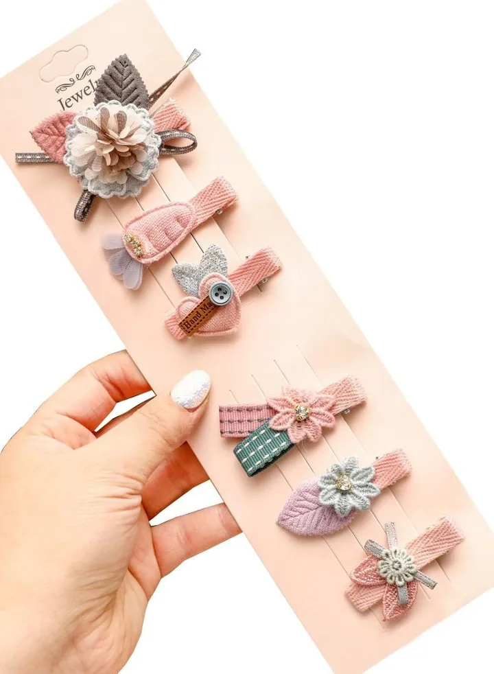 6-Piece Cute Korean Style Hair Clips