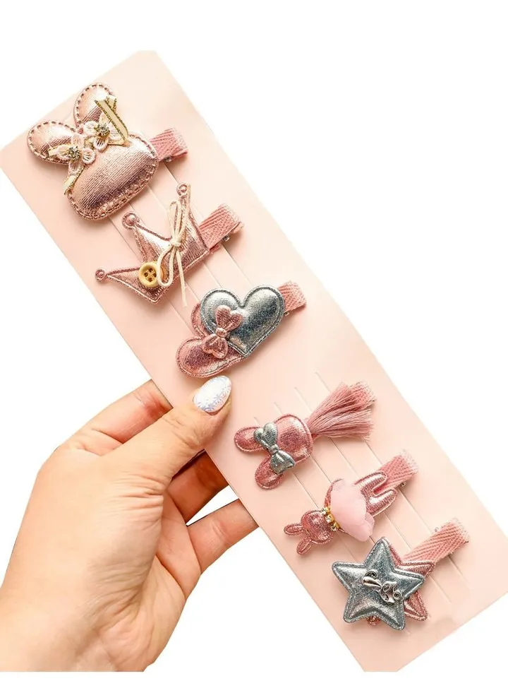6-Piece Cute Korean Style Hair Clips