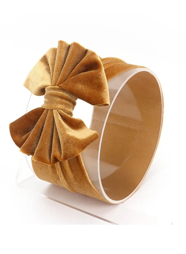 Bow Tie Children's Headband Gold