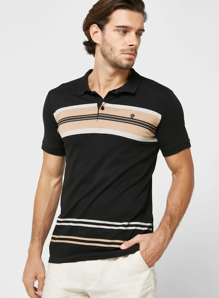Colourblock Polo Shirt
