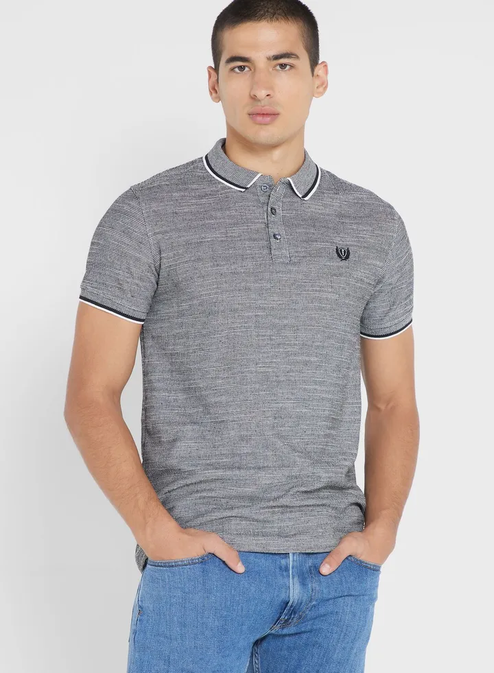 Marl Badge Polo