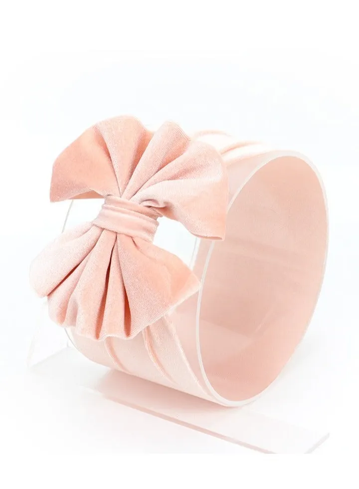 Bow Tie Children's Headband Pink