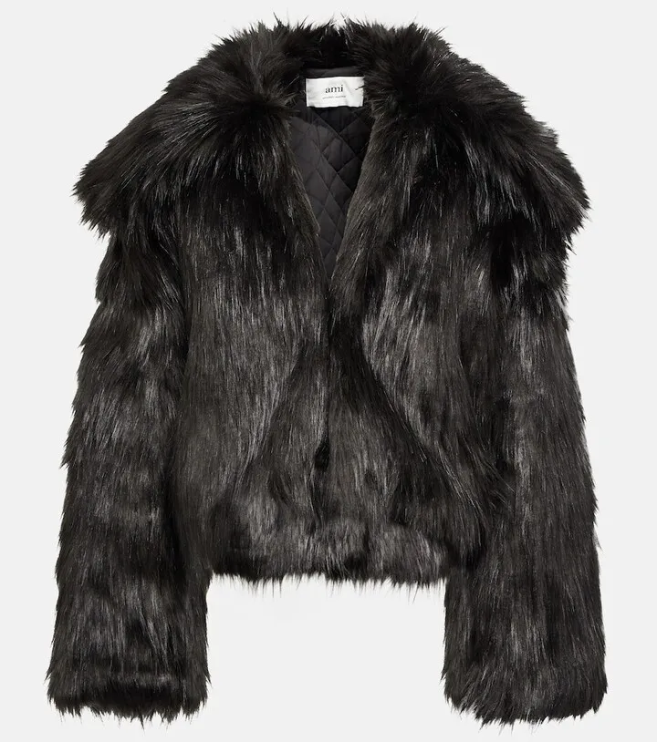 Faux fur coat