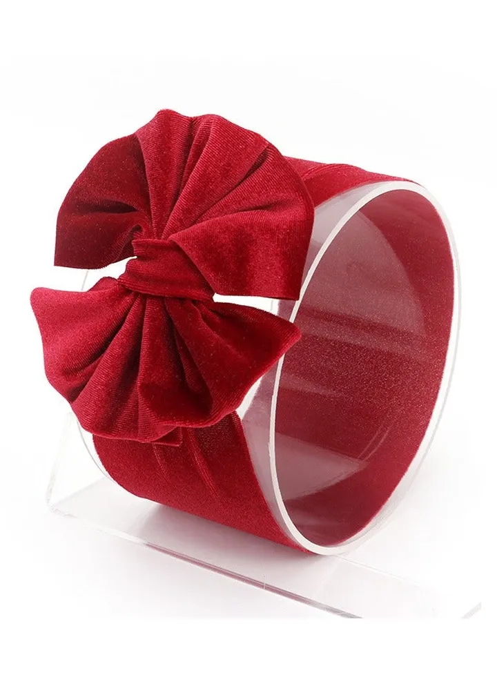 Bow Tie Children's Headband Jujube Red