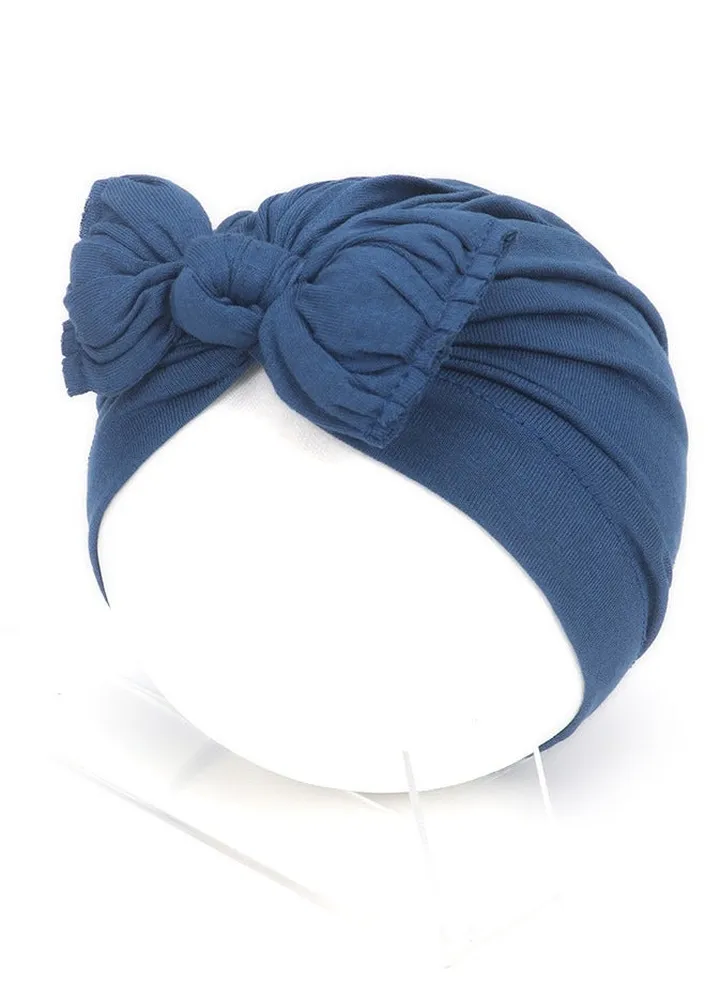Baby Bow Hat Blue