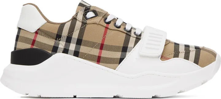 Burberry Beige Vintage Check Sneakers