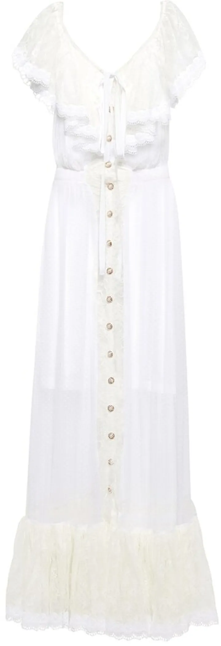 Off-shoulder maxi dress