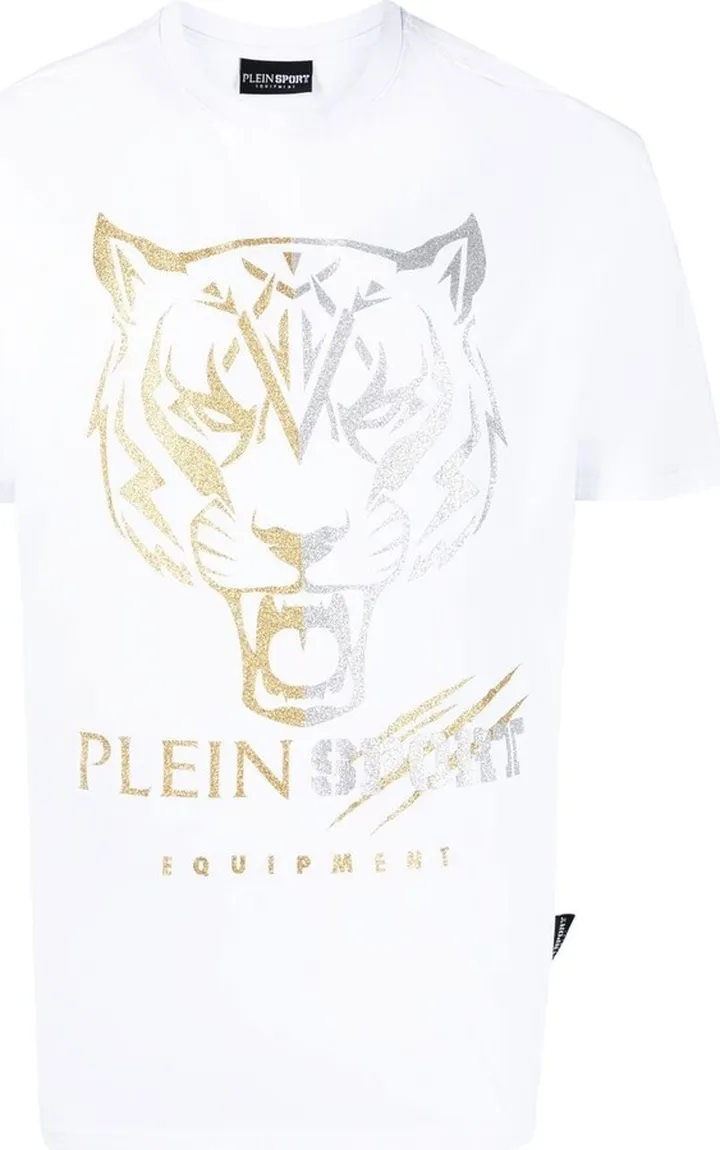 tiger-print stretch-cotton T-shirt