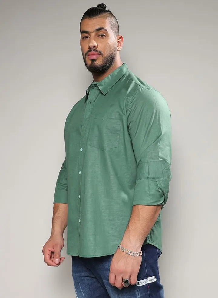 Plus Classic Cotton Regular Fit Shirt