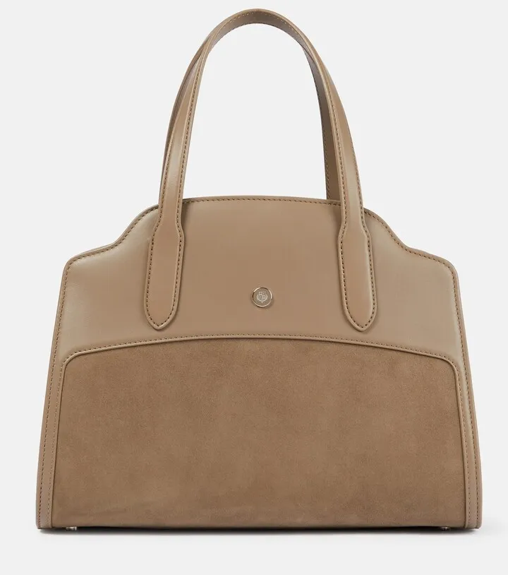 Sesia M suede and leather tote