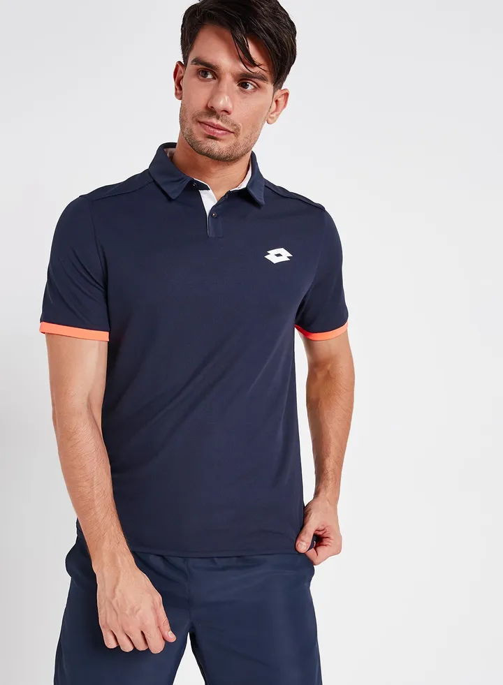 AYDEX IV Polo T-Shirt Navy/Orange